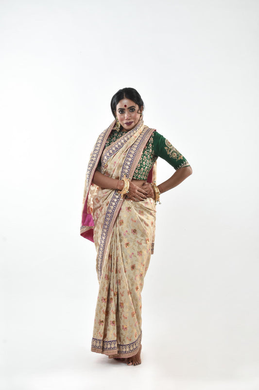 Benarsi Silk Saree by Ayush Kejriwal