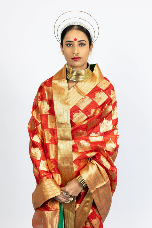 Designer Chanderi Saree by Ayush Kejriwal