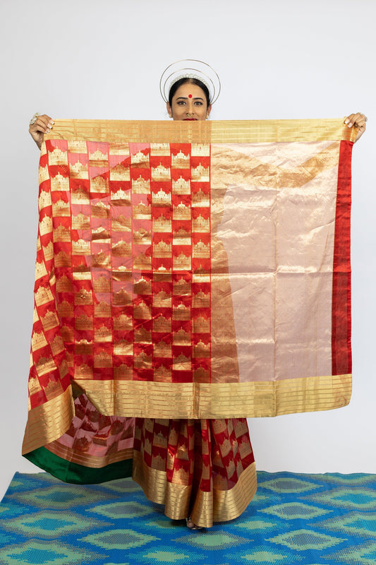 Designer Chanderi Saree by Ayush Kejriwal