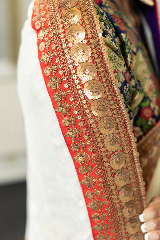 Designer Hand Embroidered Saree by Ayush Kejriwal
