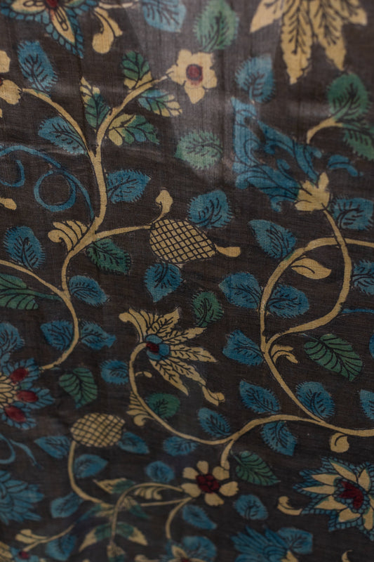 Hand Painted Pen Kalamkari Saree