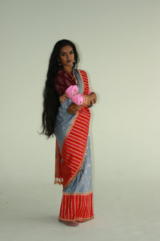 handwoven embroidered banarasi silk saree
