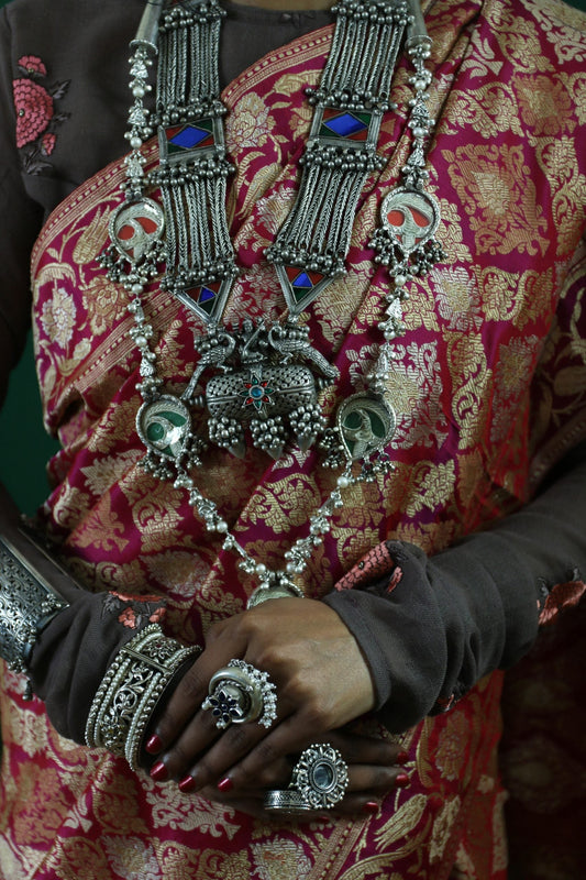 Indian Ethnic Silver Neckpiece
