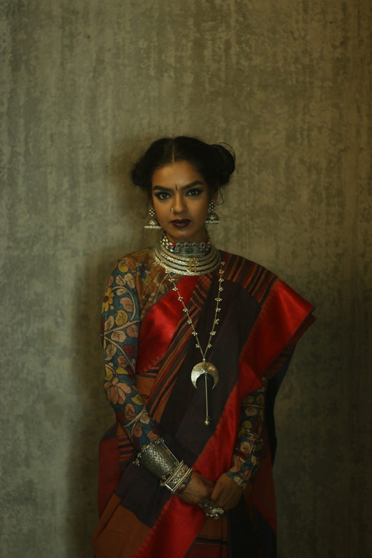 statement silver neckpiece by Ayush Kejriwal