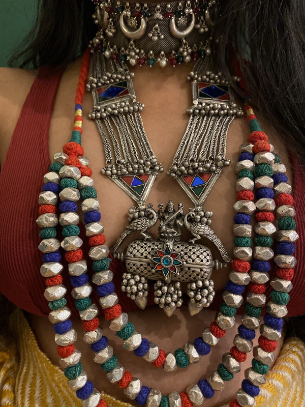 Statement Vintage Silver Neckpiece