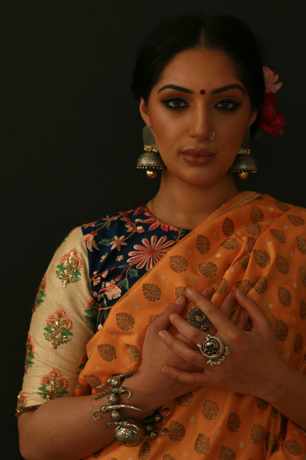 Indian Ethnic Silver Jhumkas