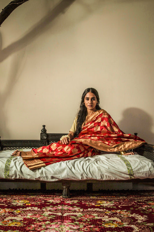 Designer Chanderi Saree by Ayush Kejriwal