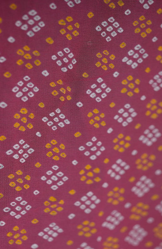 handwoven Bandhani banarasi saree