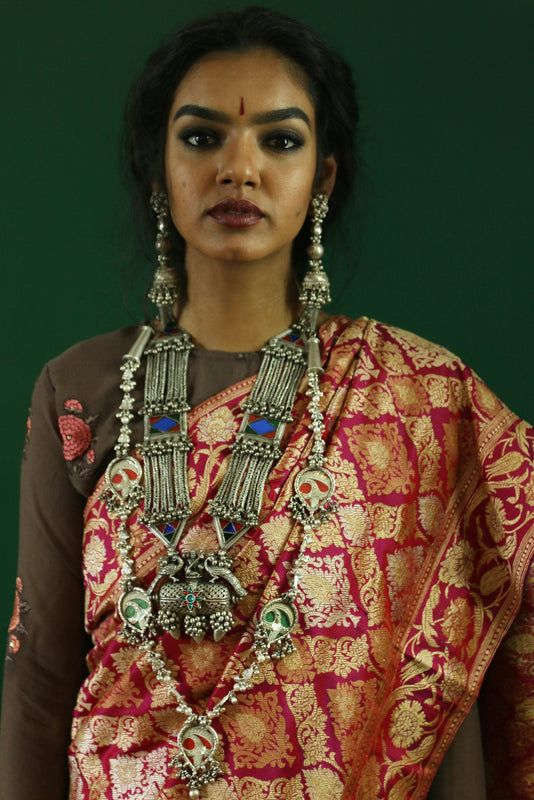 Statement Vintage Silver Neckpiece