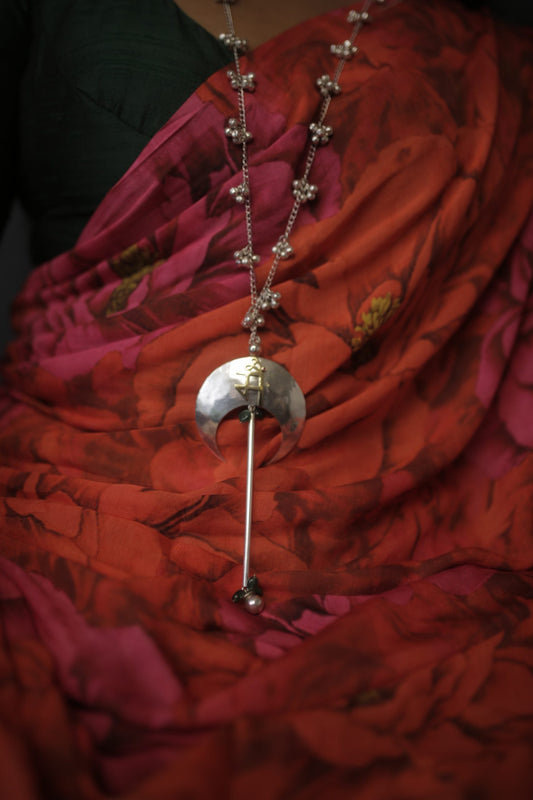 statement silver neckpiece by Ayush Kejriwal