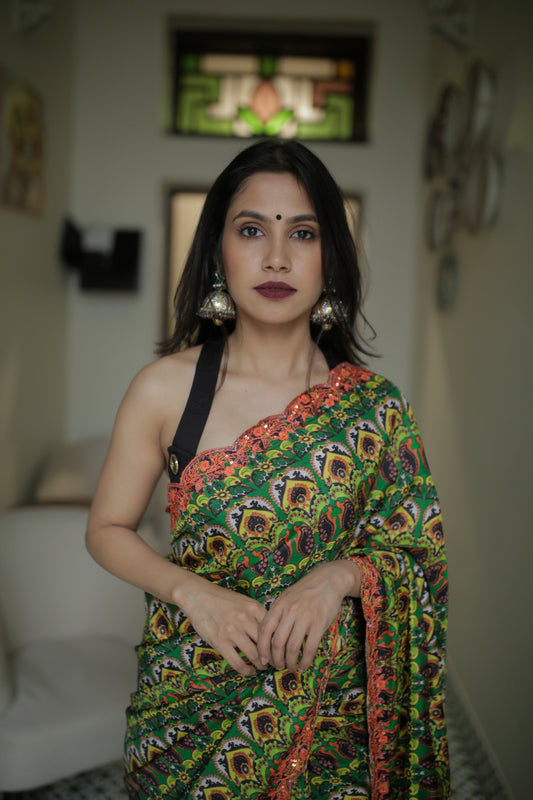 Handcrafted statement silver jhumkas
