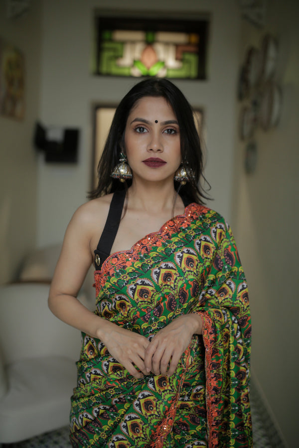 Handcrafted statement silver jhumkas