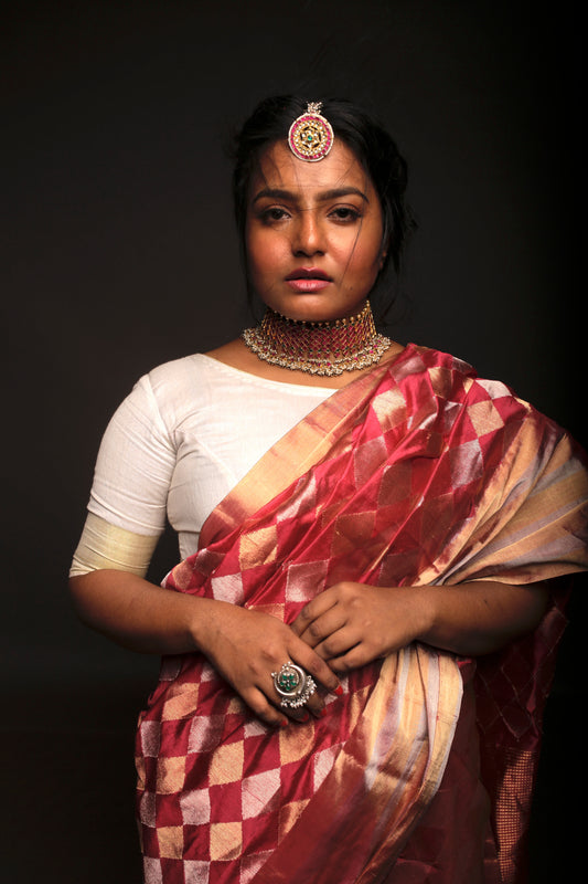 Designer Ayush Kejriwal Silk Saree