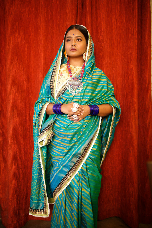 Embroidered Patola Saree