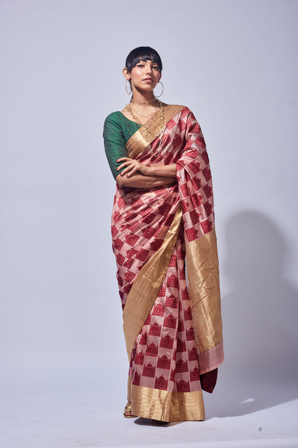 Handwoven Chanderi Silk Saree