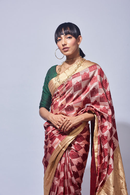 Handwoven Chanderi Silk Saree
