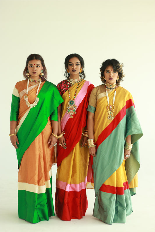 Handwoven Chanderi Saree by Ayush Kejriwal