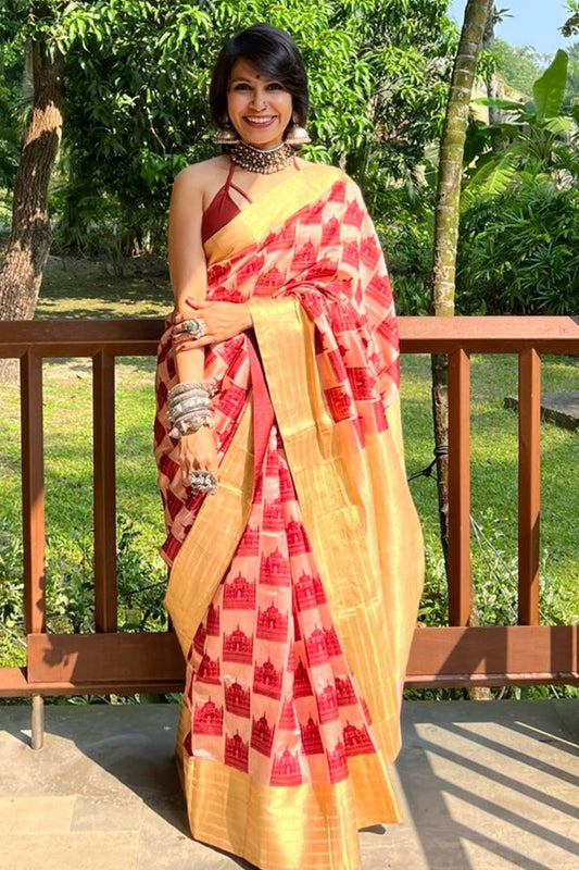 handwoven chanderi katan silk saree