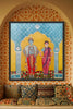 hand painted real pen kalamkarI wall painting