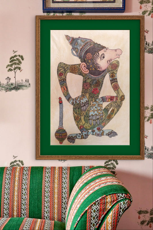 hand painted real pen kalamkari wall painting