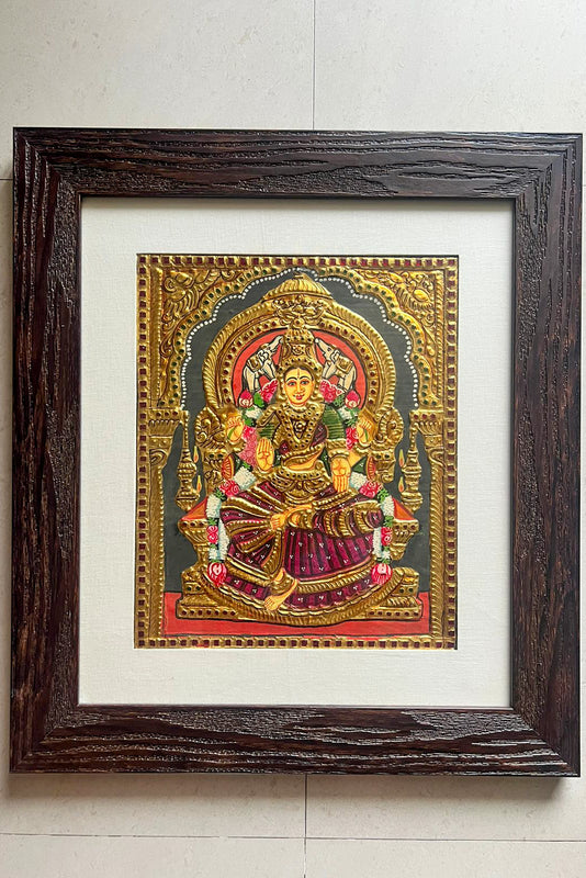 handcrafted gold Tanjore painting of godess Lakshmi