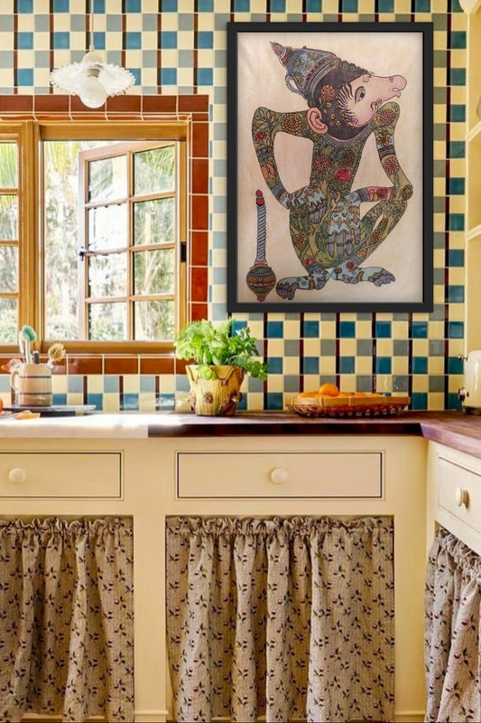 hand painted real pen kalamkari wall painting
