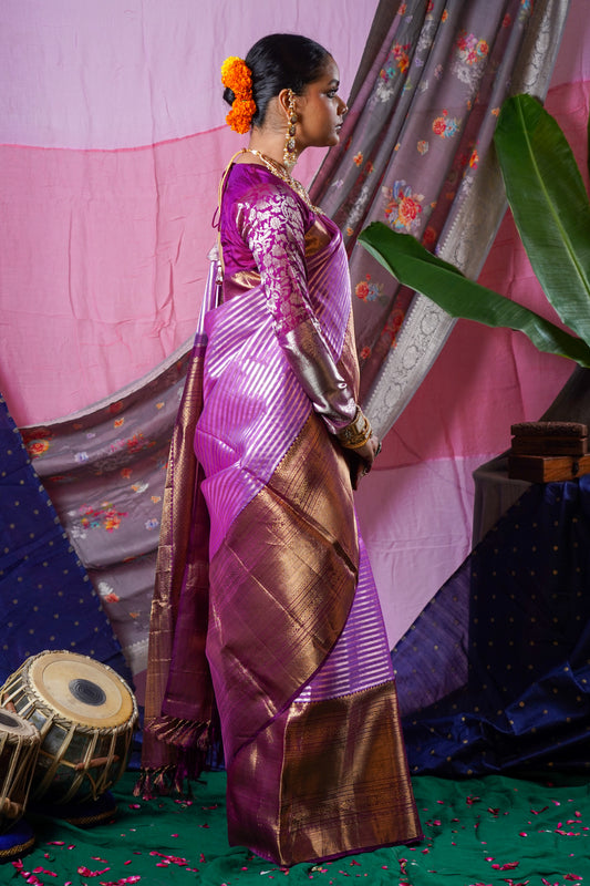 Handwoven Kanjiveram silk saree