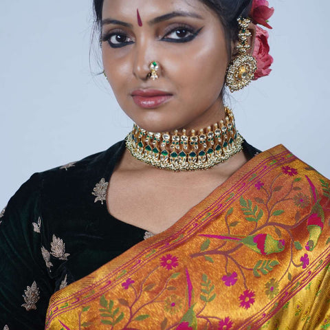 beautiful hand crafted Indian wedding jewellery set