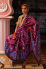 Handcrafted embroidered patola silk saree 