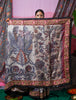 Hand painted pen kalamkari saree