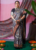 Hand painted pen kalamkari saree