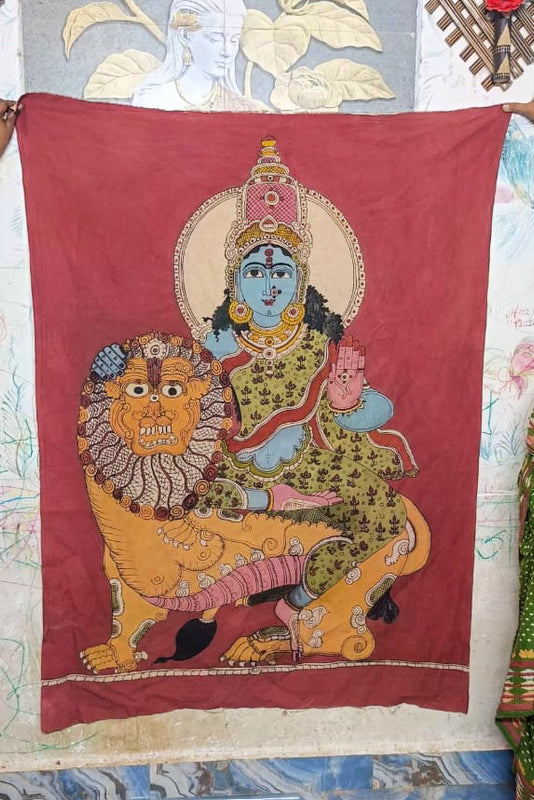 hand painted real pen kalamkari wall painting