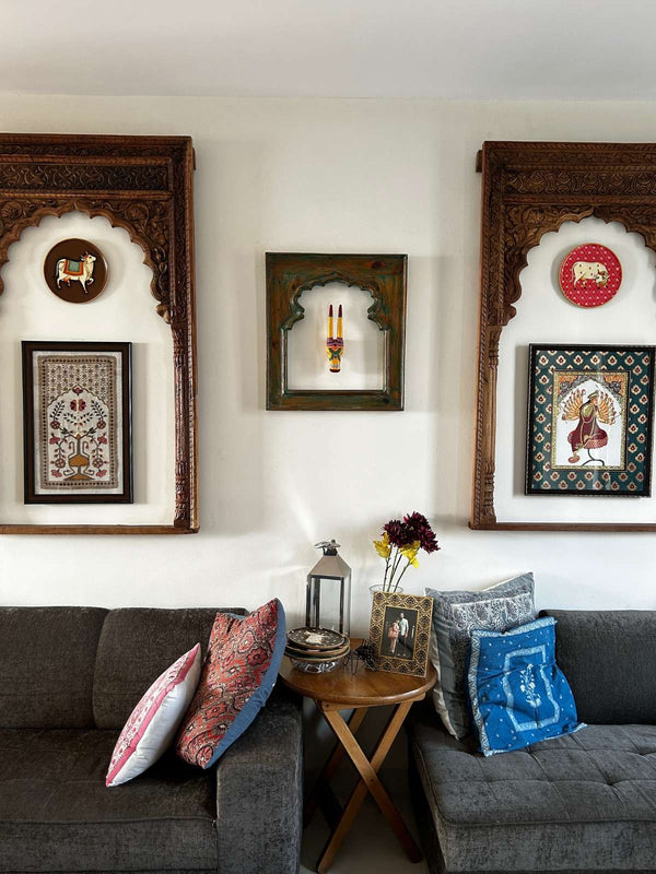 Indian hand embroidered wall art
