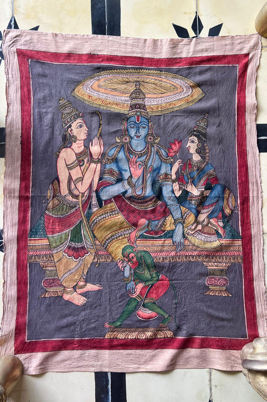 Aunthentic hand painted pen Kalamkari Art Work 