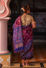 Handcrafted embroidered patola silk saree 