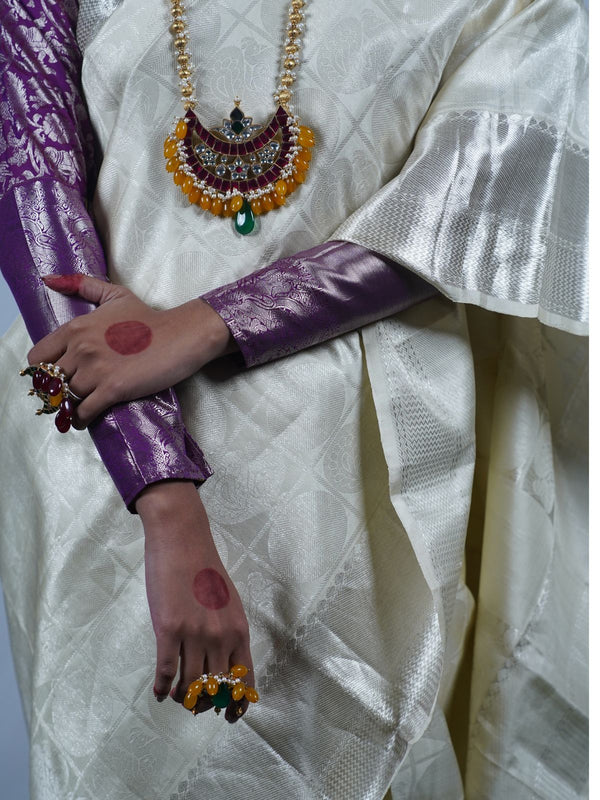Handwoven Kanjiveeram silk saree