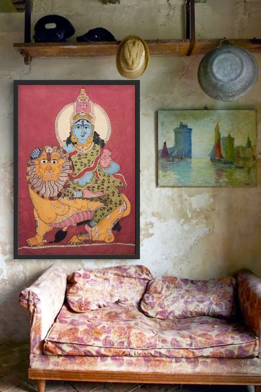 hand painted real pen kalamkari wall painting