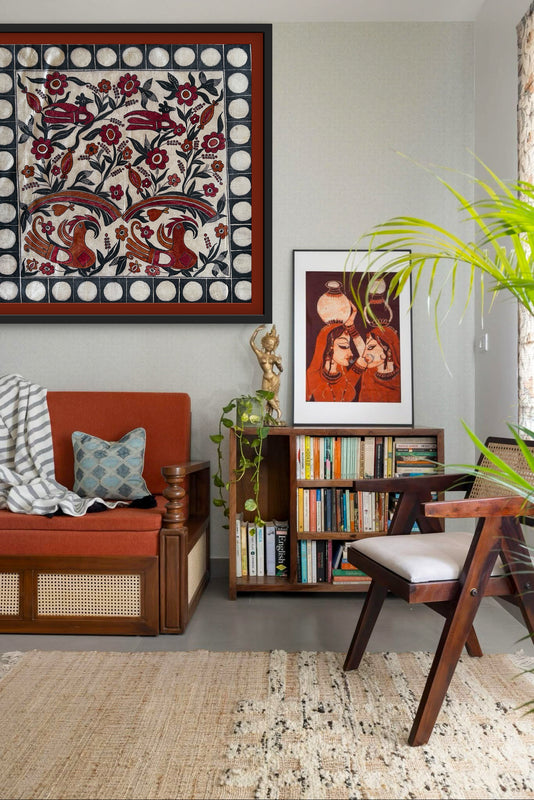 Authentic Handpainted Pen Kalamkari wall art