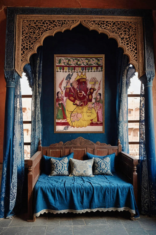 authentic hand painted pen kalamkari artwork