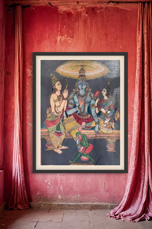 Aunthentic hand painted pen Kalamkari Art Work 