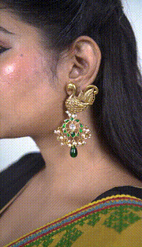 Designer silver earrings 