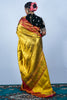 Handwoven golden kanjiveeram silk saree