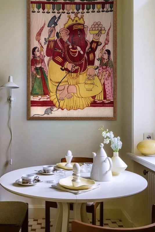 authentic hand painted pen kalamkari artwork