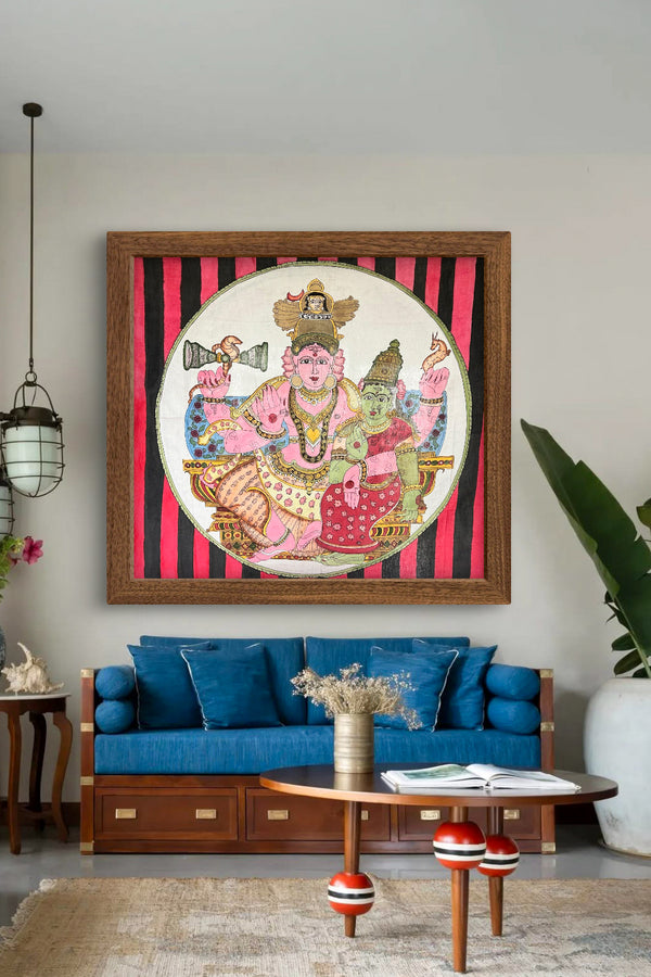  hand painted real pen kalamkari wall painting 