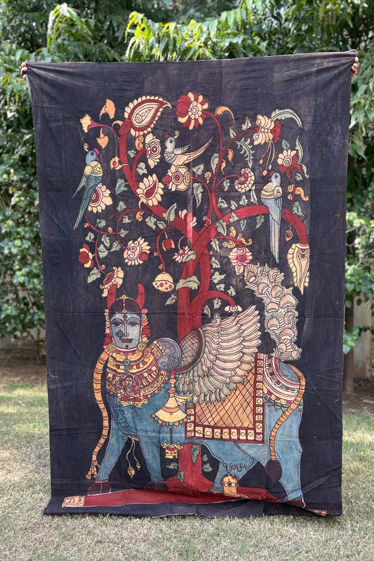 hand painted real pen kalamkari wall painting