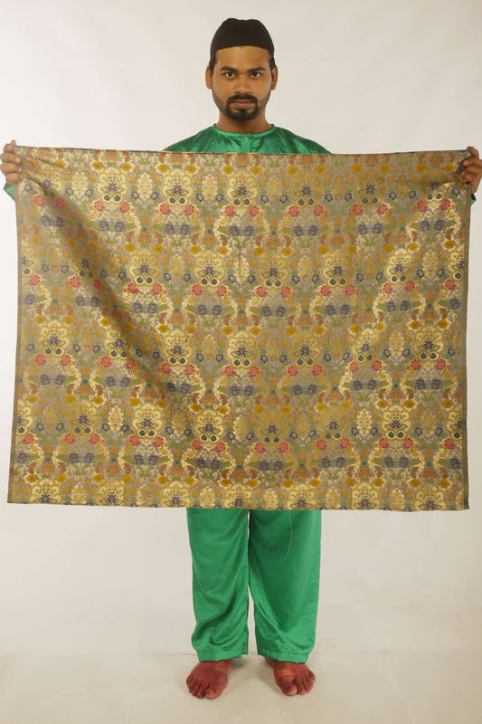 Handwoven embroidered designer kanjiveeram silk saree