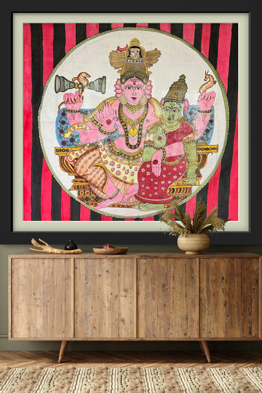  hand painted real pen kalamkari wall painting 