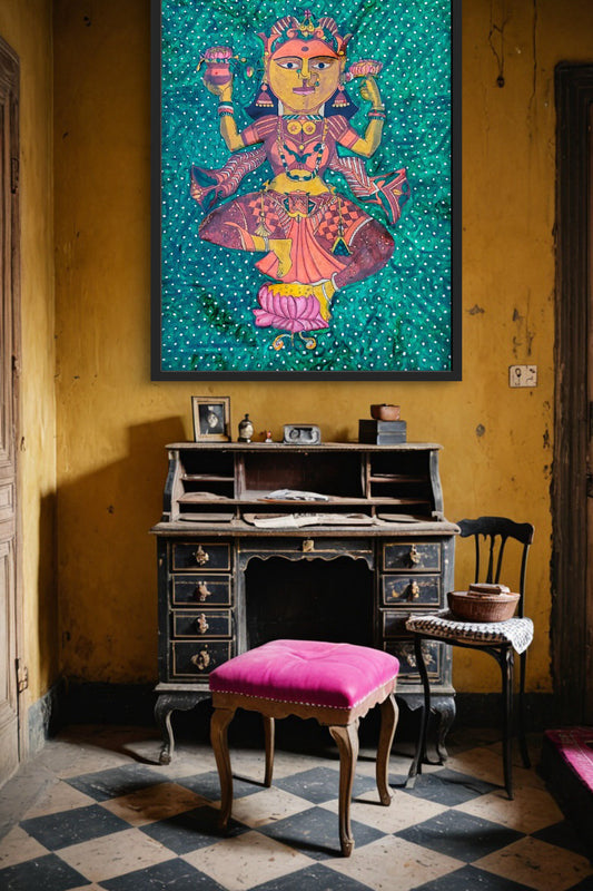 Handcrafted Thodu Bommalata Artwork