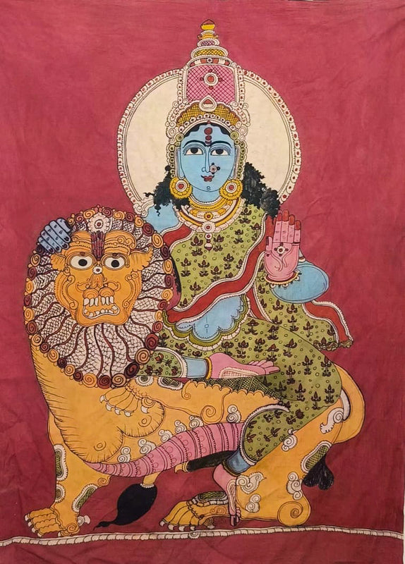 hand painted real pen kalamkari wall painting