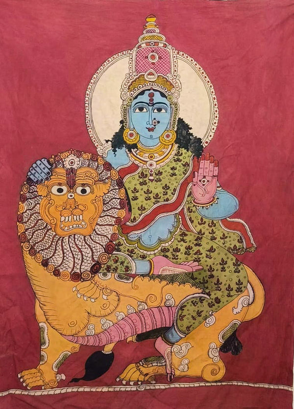 hand painted real pen kalamkari wall painting